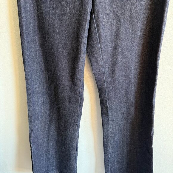 Talbots Womens Curvy Boot Trouser Pant Denim Size 6/28 Dark Wash Casual Sleek - Picture 4 of 12